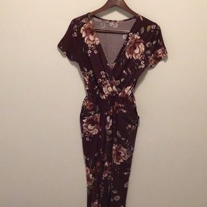 StitchFix floral print jumpsuit
